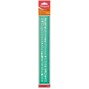 Trafarets-lineāls burtu un ciparu MAPED 30cm/8mm