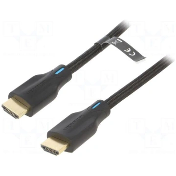Cable | HDMI plug,both sides | PVC | textile | HDM