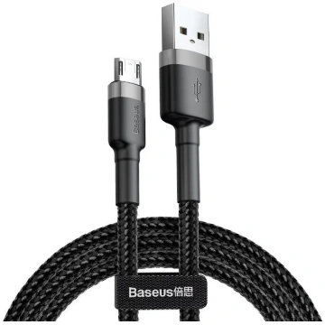 Baseus Cafule Micro USB Cable 2.4A 1m Gray+Black C