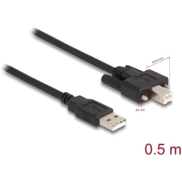 Delock Cable USB 2.0 Type-A male to Type-B male wi