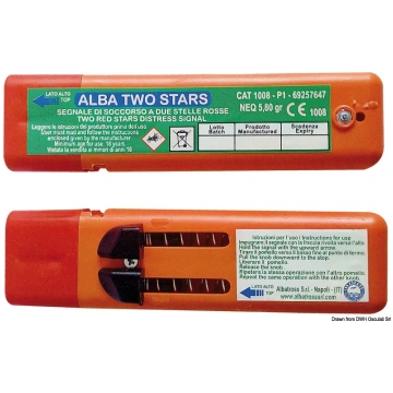 ALBA distress signal 2 stars (30.118.00) Osculati
