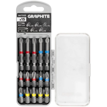 Graphite Zestaw bitow PH2x2 PH3 PZ2x2 x 50 mm PH1/