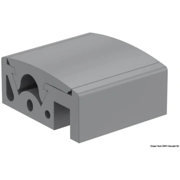 QBE 90 fender profile grey RAL 7047 (44.100.02) Te