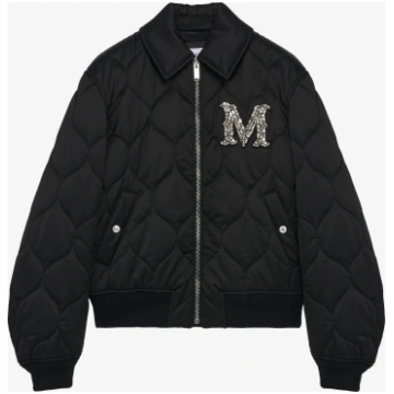 Crystal Logo Quilted Jacket