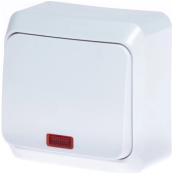 Slēdzis Schneider Electric Prima, 1 kl, balts krās