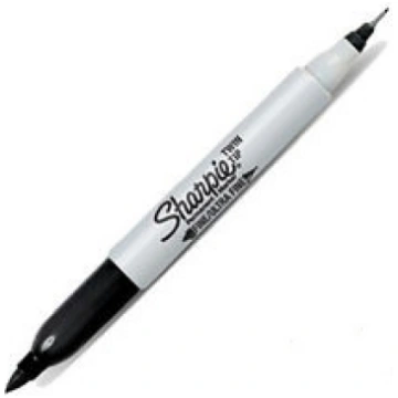 Marķieris Twin Tip Melns Sharpie