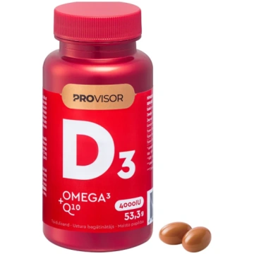 Provisor D Vitamīna 4000IU Omega 3 Q10 kapsulas, 6