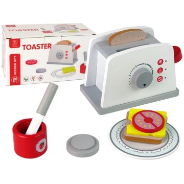 Wooden Toaster Breakfast Accessories Knob For Kids