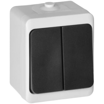 AQUATIC MINI IP54 Two-button switch Ornobaltic