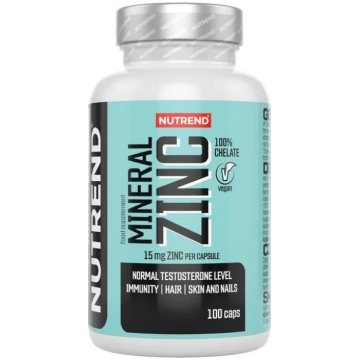 Nutrend minerālcinks 100% helāts, 15 mg - 100 kaps