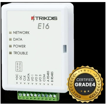 E16 ~ Trikdis Ethernet apsardzes komunikators (CLK