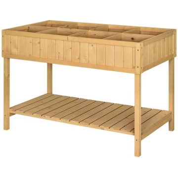 Paaugstināta dobe 8 nodalījumi 76 cm brūna, Natūra