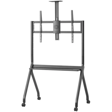 Maclean TV stand / cart, camera shelf, on casters,