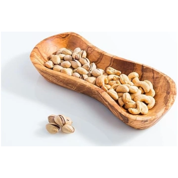 Olīvu koka uzkodu plate 24 x 10 cm – koka servēšan