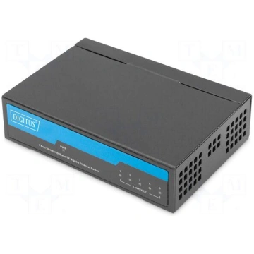 Switch Ethernet | DC 5V female,RJ45 socket x5 | bl