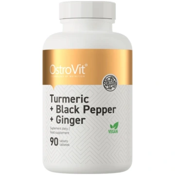 OstroVit Turmeric + Black Pepper + Ginger tabletes