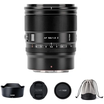 VILTROX 56 mm f/1,2 Z-Mount objektīvs Nikon kamerā