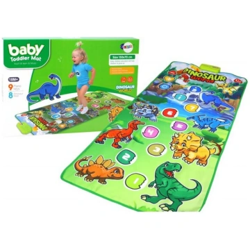 Interaktīvais deju paklājs Lean Toys Dinozauru pas