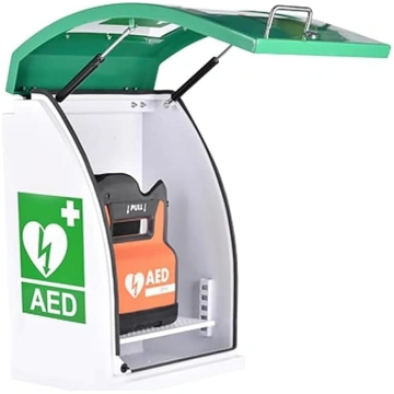 AED defibrilatora glabāšanas skapis, izliekts AED 