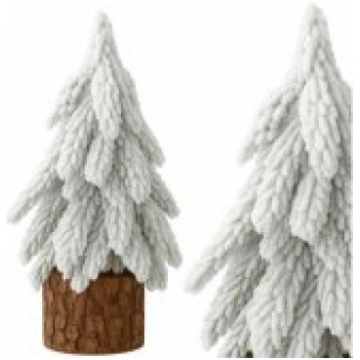LEAN Decorative Artificial Christmas Tree on a Tru