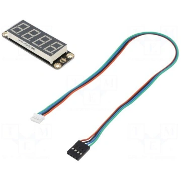 Display: LED | No.char: 4 | green | 67x22mm | Grav