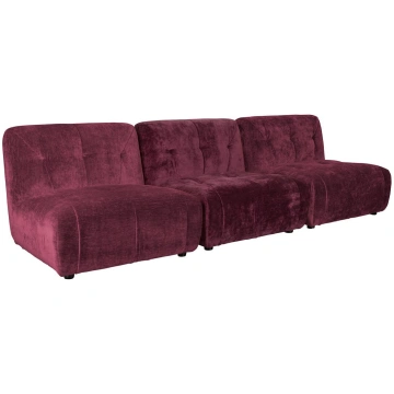 Sofa Giada 3-Seater Plum Zuiver, DUTCH BONE, White