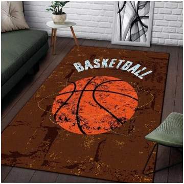 Basketbola drukas paklājs Dzīvojamās istabas dekor