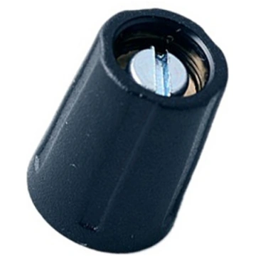 Knob; without pointer; ABS; Øshaft: 3.18mm; Ø10.5x