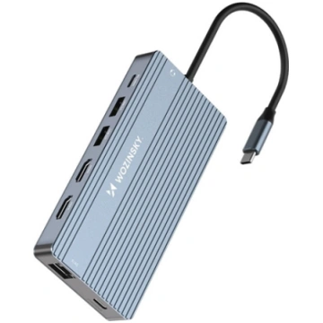 HUB USB Wozinsky 14w1 HUB do 3 monitorów USB-A USB