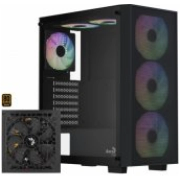 Aerocool B509A Flow + Power Supply Black datoru ko
