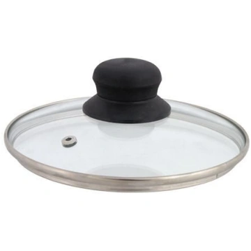 Stikla vāks ar metāla malu 26cm Domotti