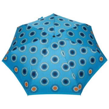 Lietussargs 4x saliekams - Pocket Mini, blue-holes