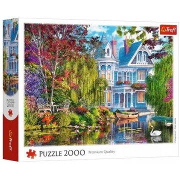 Puzzle TREFL PUZZLE 2000 Dom nad jeziorem 27129, 2