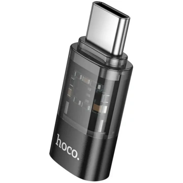 Adapter USB C to Lightning Hoco UA36D transparent 