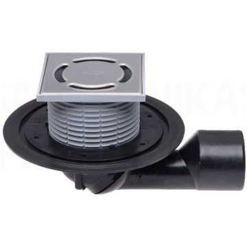 Traps balkona DN50/75 0-90⁰ ar klapi HL80