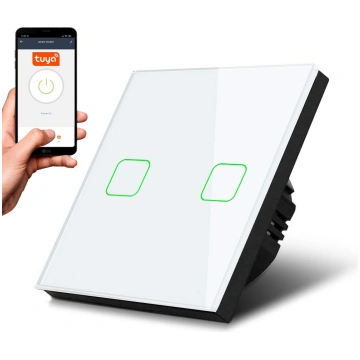Smart WiFi 2-Fold Touch Light Switch Compatible wi