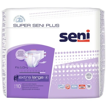 Autiņbiksītes Seni Super Plus, Extra large, 10 gab
