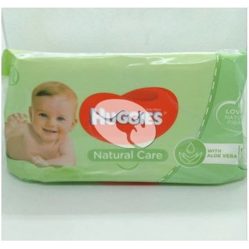 HUGGIES natural care salvetes bērnu kopšanai 56 ga