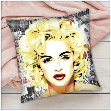 1Pc Madonna Pillow Case Square Bedroom Sofa Leisur