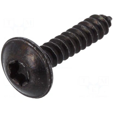 Screw | 100pcs | 19mm | steel | black | Thread: 3,