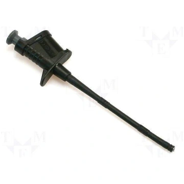 Clip-on probe | hook type | 6A | black | 4mm ELECT
