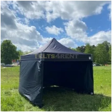 Telts 3x3m Melna ar sienām
