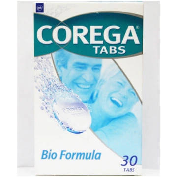 Protēžu tīrītājs Corega Tabs Bio Formula 30 gab