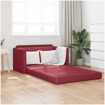 Dīvāngulta 110Cm Vīna Sarkans Mākslīgā Āda Vidaxl 