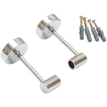Holder; chromium plated; 200mm; 2pcs; brass,steel;