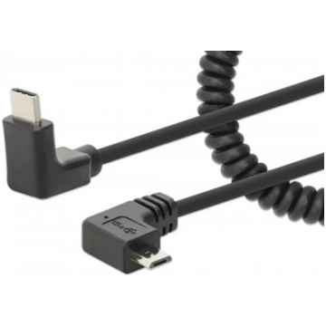 Manhattan USB-C to Micro-USB Cable, 1m, Male to Ma