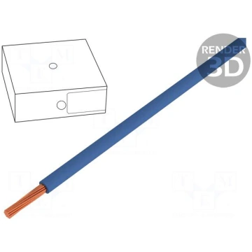 Wire | H07V-K | stranded | Cu | 16mm2 | dark blue