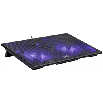 COOLING PAD MS COOL D10 5 BLACK LED 2X USB