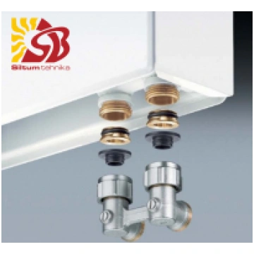 Apakšas pieslēgumi CALEFFI VK stūra 3/4 F 301152