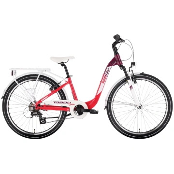 Bērnu velosipēds TABOU Queen 24, pink-white 590425